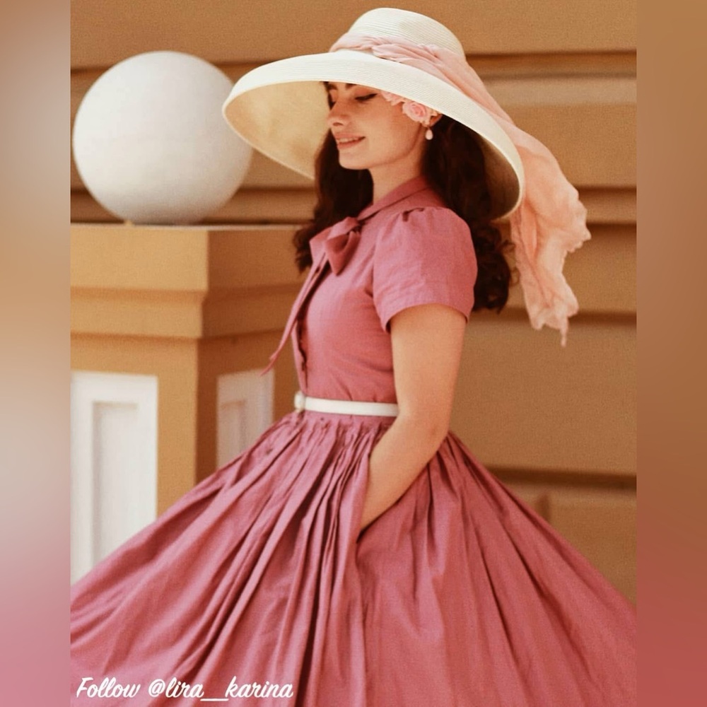 RARE! Hearts and Found Pink Bonnie Dress